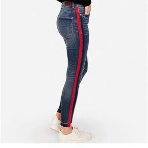 Express Women's Denim Jeans with Red Accent